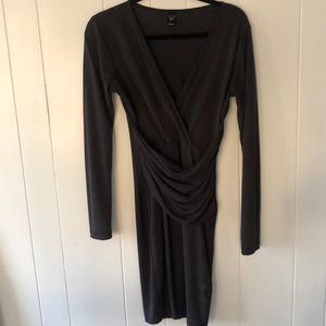 Windsor long sleeve wrap dress